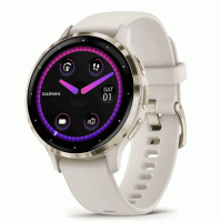 Venu 3S - GPS Soft Gold Stainless Steel Bezel with Ivory Case and Silicone Band - 010-02785-04- Garmin